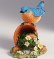 Perched Bluebird on Flower Pot Sculpture | USIWU78374AA