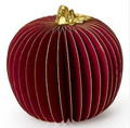 Hand Painted Accordion Pumpkins with Gold Edges and Stems | TC82608