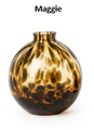 Hand Blown Glass Tortoise Print Vase | TC55368