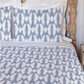 Chase Firebird Eagle Handmade Quilted Bedding in Chambray Color | IMHQD9752C