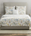 Handmade Savannah Floral Bird Quilted Bedding in Yellow |IMHQDSAVANNAHYELLOW