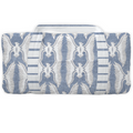 Handmade Large Chase Blue and White Eagle Quilted Weekender Duffle Bag | IMHChaseBlueandwhiteWeekender