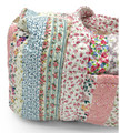 Handmade Large Paige Patchwork Floral Stripe Quilted Weekender Duffle Bag IMHQDB211