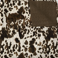 Handmade Bella Cow Hide Print Quilted Baby Blanket | IMHQDBELLABROWNHIDEBB