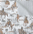 Handmade Birdie Neutral Western Quilt | IMHQD9571B