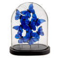 Ultramarine Butterflies in Oval Dome Sculpture | TCFNG006-BL