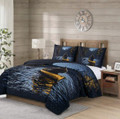 Sasquatch in a Canoe Faux Mink Bedding Set | DUKDQMP24097