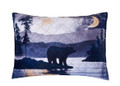 Watercolor Bear Moon Faux Mink Bedding Set | DUKDQMP24098