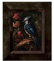 Limited Edition Blue Jay Among Flora Canvas "Elegance In Bloom" | WWD172828