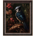 Limited Edition Blue Jay Among Flora Canvas "Elegance In Bloom" | WWD172828