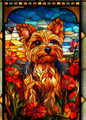 Yorkshire Terrier Stained Glass Art | WWD193339