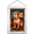 English Bulldog Stained Glass Art | WWD193317