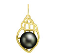 14K Conch Shell Pearl Pendant | HTSCHP-2463