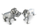Pewter Hunting Dog Salt and Pepper Shakers | VHCB116H