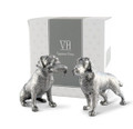 Pewter Hunting Dog Salt and Pepper Shakers | VHCB116H