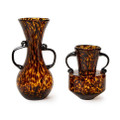Hand Blown Tortoise Etruscan Style Vase with Handles | TCPEH024-S2