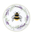 Hand Embroidered Lavender and Bee Pillow | GIIC861663526