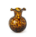 Hand Blown Tortoise Ruffle Vase | TC55319
