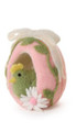 Hand-Crafted Felt Sugar Egg Décor with Hen and Bow | TC82765
