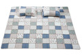 Blue with Roses Patchwork Quilt Set | DUKDQ24185