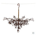 47.25" Hanging Iron Rose Tree Chandelier in Bronze | ZLIZR700720-BZ