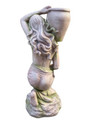 41" Tall Lady Kneeling with Urn on Shoulder in Moss-Grey | ZLIZR267141-MG