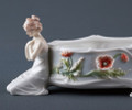 Kneeling Maiden and Poppies Fine Porcelain Bowl | USIAP20321AA