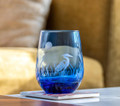 Blue Heron Stemless Wine Glass Set of 4 | ROLBlueHeronStemlesssetof4