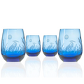Blue Heron Stemless Wine Glass Set of 4 | ROLBlueHeronStemlesssetof4