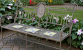 63" Atlantis Collection Ornate Mosaic Tile Garden Bench | ZLIZR250021-BZ