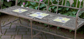 63" Atlantis Collection Ornate Mosaic Tile Garden Bench | ZLIZR250021-BZ