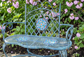47.25" San Marino Metal Mosaic Garden Bench in Mossy-Blue | ZLIZR250040-BL