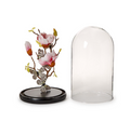 Flora and Fauna Butterflies in Round Dome Sculpture Includes Flowers and Birds | TCFNG008-S2