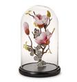 Flora and Fauna Butterflies in Round Dome Sculpture Includes Flowers and Birds | TCFNG008-S2