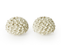 Hand-Crafted White Porcelain Hydrangea Flower Bud Vase / Taper Candle Holder }|TC55458