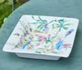 7 1/2" Bird & Blossom Chinoiserie Decorative All Purpose Tray