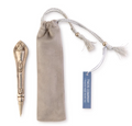 Floral Silver Plate Victorian Knife Handle Pen in Gift Pouch | TC55307