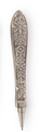 Floral Silver Plate Victorian Knife Handle Pen in Gift Pouch | TC55307