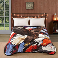 Patriotic Eagle Ultra Plush Faux-Mink Blanket | DUKDB25002