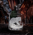 African Safari Crystal 13 oz. Rocks Glass Set of 4 | EC660-AF-Safari/4