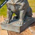  Set of 2 French Bulldog Statues in Grey-Bronze | ZR136030-GBS