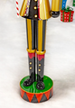 65.35" Tall Standing Iron Nutcracker in Gold with Candy Cane & LED Lights | ZLIZR220429