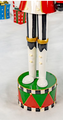 65" Tall Standing Iron Nutcracker with Candy Cane & Lights | ZLIZR220430