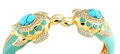 Sea Life Eau Turtle Bangle Bracelet | LAB787051GTURQUOISE