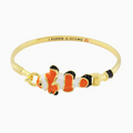 Sea Life Clown Fish Bangle Bracelet | LAB78767GBRIGHTORANGE