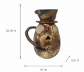 20.25" Tall Metal Steampunk Jack-O-Lantern Head Halloween Accent | ZLISK187090