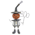 24.5" Tall Metal Jack-O-Lantern Halloween Figurine with BOO Sign | ZLISK101468