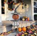 24.5" Tall Metal Jack-O-Lantern Halloween Figurine with BOO Sign | ZLISK101468