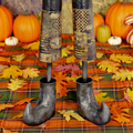 56.5" Tall Jack-O-Lantern Gentleman with Basket of Spiders | ZLIZR196174