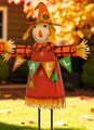 Set of 2 Assorted Iron Scarecrow Figurines "Mr. & Mrs. Scarecrow" | ZLIZR232068 - SET